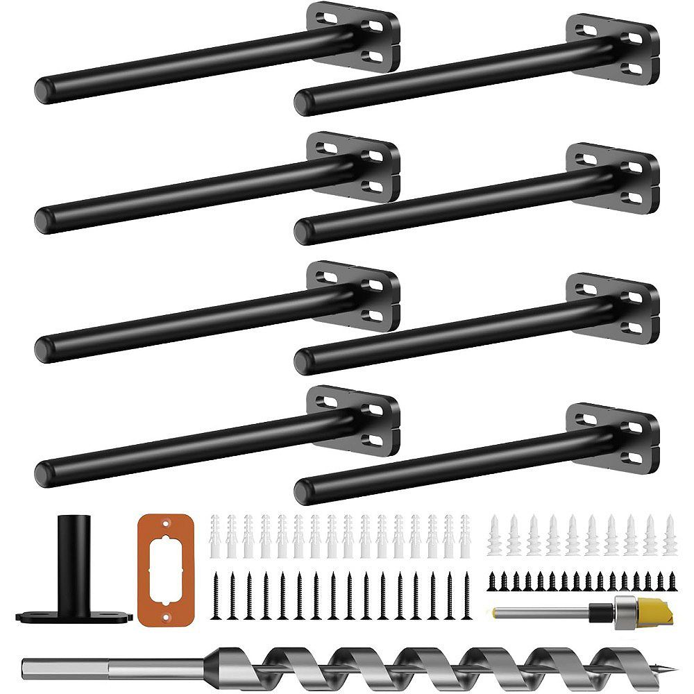 Great Ambitions Heavy Duty Hidden Floating Shelf Brackets, 8pcs 8 ...