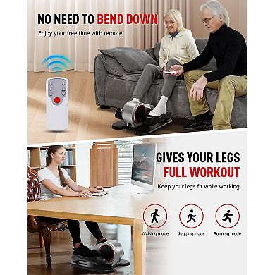HARISON Under Desk Elliptical for Seniors, Compact Foot & Leg Exerciser with Remote (HRK-E305)