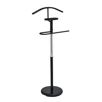 Kings Brand Furniture Modern Freestanding Valet Stand, Metal Suit Rack with Jacket Hanger
