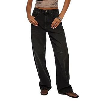 Women's Wide Leg Jeans High Waisted Trendy Casual Loose Denim Pants