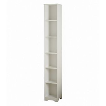 Kings Brand Furniture Mora 6 tier Tall Narrow Slim Bookcase