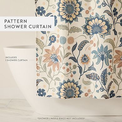 Floral Printed Shower Curtain