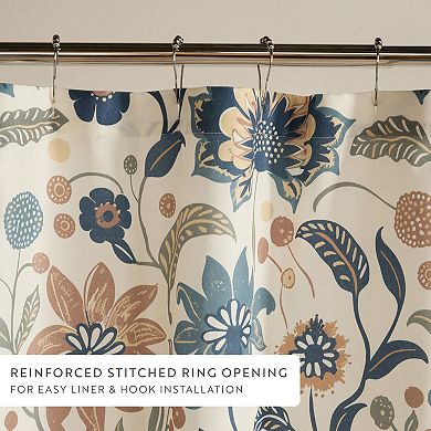 Floral Printed Shower Curtain
