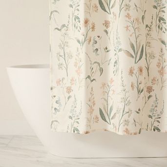 Floral Printed Shower Curtain