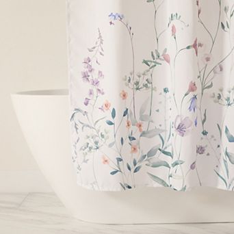 Floral Printed Shower Curtain