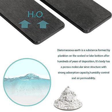 Water Absorbent Diatomite Bathroom Tray 4pc
