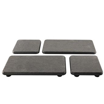Water Absorbent Diatomite Bathroom Tray 4 pc