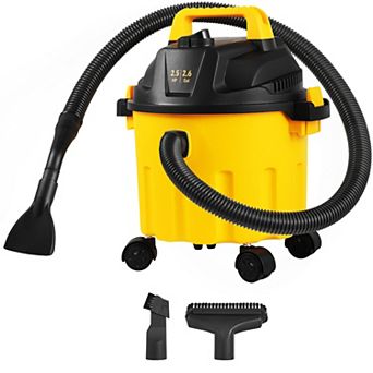 Lufeiya 2.6 Gallon Wet Dry Shop Vacuum 2.5 Peak HP 3 in 1 Portable Cleaner with Blower, Attachments