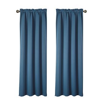 100% Polyester Twilight 100% Blackout Rod Pocket Curtain Panel