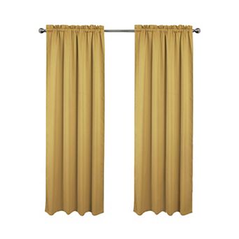 100% Polyester Twilight 100% Blackout Rod Pocket Curtain Panel