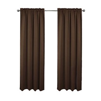 100% Polyester Twilight 100% Blackout Rod Pocket Curtain Panel