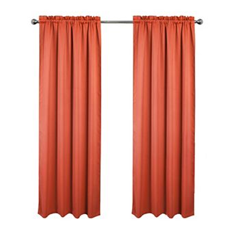 100% Polyester Twilight 100% Blackout Rod Pocket Curtain Panel