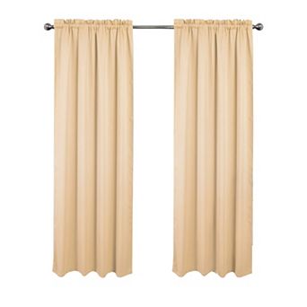 100% Polyester Twilight 100% Blackout Rod Pocket Curtain Panel
