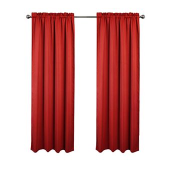 100% Polyester Twilight 100% Blackout Rod Pocket Curtain Panel