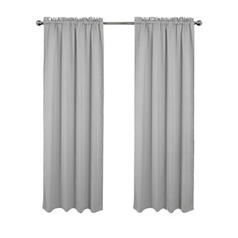 100% Polyester Twilight 100% Blackout Rod Pocket Curtain Panel