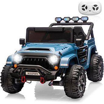 24V Ride On Truck for Big Kids, 2 Seater Electric Car w/ Remote, Suspension, tooth, Light