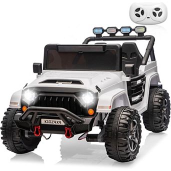 24V Ride On Truck for Big Kids, 2 Seater Electric Car w/ Remote, Suspension, tooth, Light