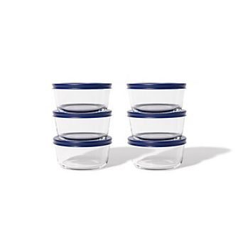 Dura Living™ 12 pc 4 cup Glass Food Round Storage Set