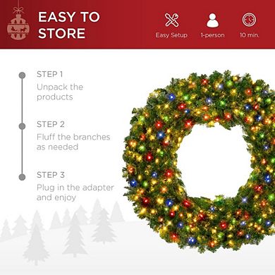 30-Inch Large Artificial Christmas Wreath