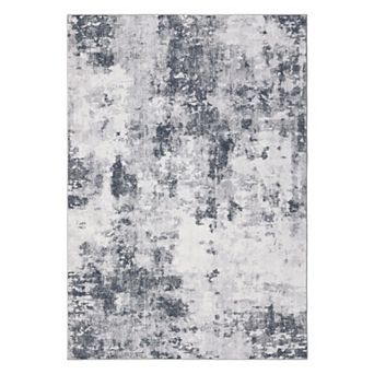 Abstract Area Rug Machine Washable Non Slip Non Shedding Stain Resistant Floor Cover for Bedroom