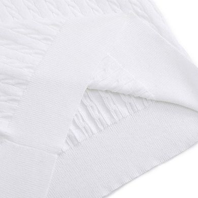 Girls' Short Sleeve Polo Knit Sweater V-Neck Cable Pullover School Uniform (5-14 Years)