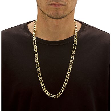 Men's Figaro-Link Chain in Yellow Goldtone 30"