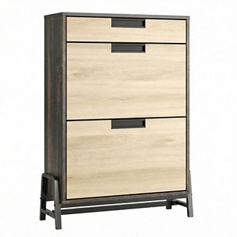 Shoe Storage Organizer with 2 Flip Drawers and 1 Drawer Freestanding with Adjustable Shelves