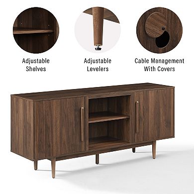 Crosley Liam 65-Inch Adjustable Shelves & Cable Management TV Stand