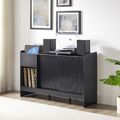 Crosley Arden Record Player Stand Storage Cabinet