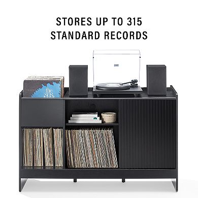 Crosley Arden Record Player Stand Storage Cabinet