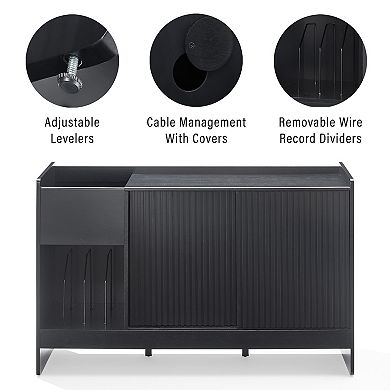 Crosley Arden Record Player Stand Storage Cabinet