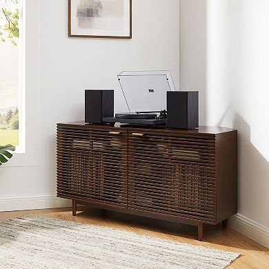 Crosley Cameron Corner Record Player & Storage Cabinet