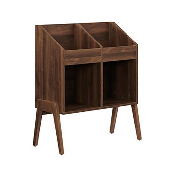 Crosley Luna Two Compartment Vinyl Record Storage Stand