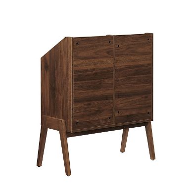 Crosley Luna Two Compartment Vinyl Record Storage Stand