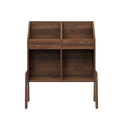 Crosley Luna Two Compartment Vinyl Record Storage Stand