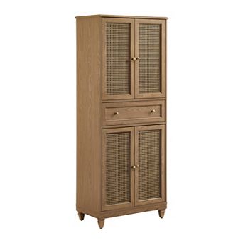 Crosley Katia Rattan Doors Kitchen Storage Pantry