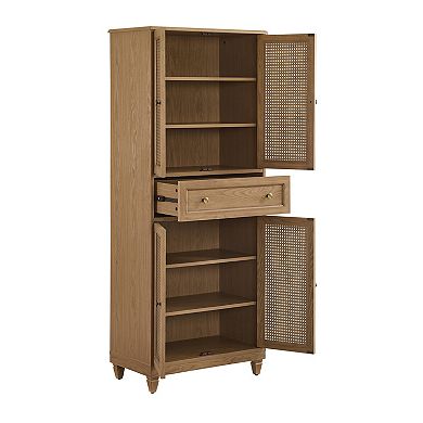 Crosley Katia Rattan Doors Kitchen Storage Pantry