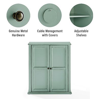 Crosley Holbrook Adjustable Shelves Stackable Kitchen Storage Pantry