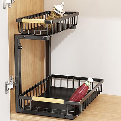 2 Levels Extendable Sink Rack, Kitchen Sink Shelf, Spice Rack for Kitchen Counter,Office