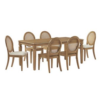 Crosley Katia 7 pc Dining Table & Chairs Set For 6