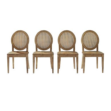 Crosley Katia 4-Piece Cane-Back Dining Chair Set