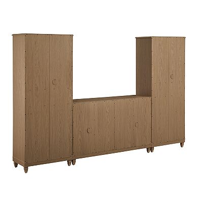 Crosley Katia 3-Piece Sideboard & Pantry Set