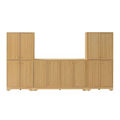 Crosley Naomi 3-Piece Sideboard & Pantry Set