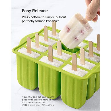 Silicone Popsicle Molds Homemade 12PC