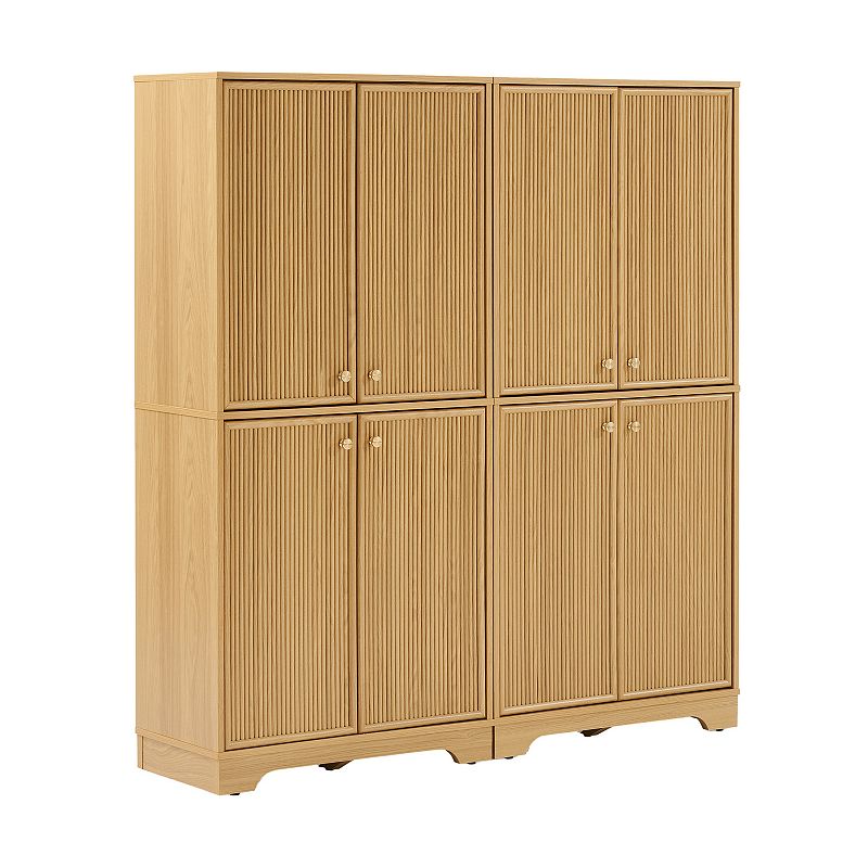 Crosley Naomi 2-Piece Kitchen Storage Pantry Set, White