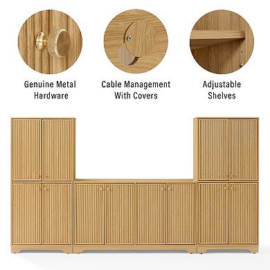 Crosley Naomi 3-Piece Entertainment Center
