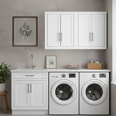 Crosley Savannah 2-Piece Wall Storage Cabinet