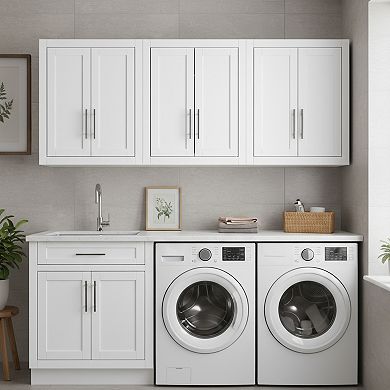 Crosley Savannah 3-Piece Wall Storage Cabinet