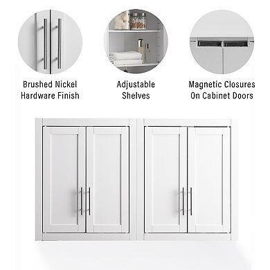 Crosley Savannah 2-Piece Wall Kitchen Storage Cabinet