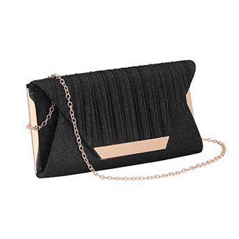 Clutch Purses for Women Shiny Sequin Envelope Bag with Chain